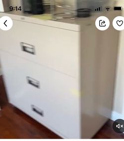 Metal file cabinet