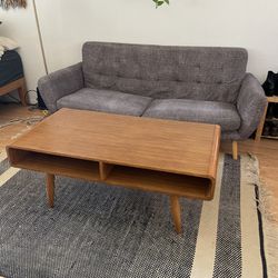 Grey Midcentury Modern Couch