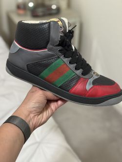 Gucci Seersucker High Top Sneaker Men’s Size 10US | 8UK