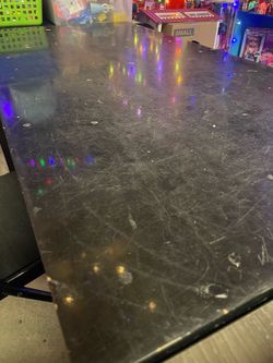 Black sturdy table