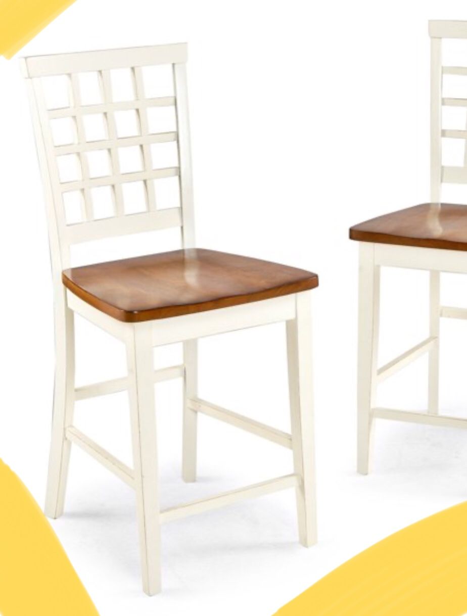 New!! Barstool, bar stool. stool , dinning room furniture, kitchen furniture, dinning room barstool, kitchen barstool ,set of 2, white and java