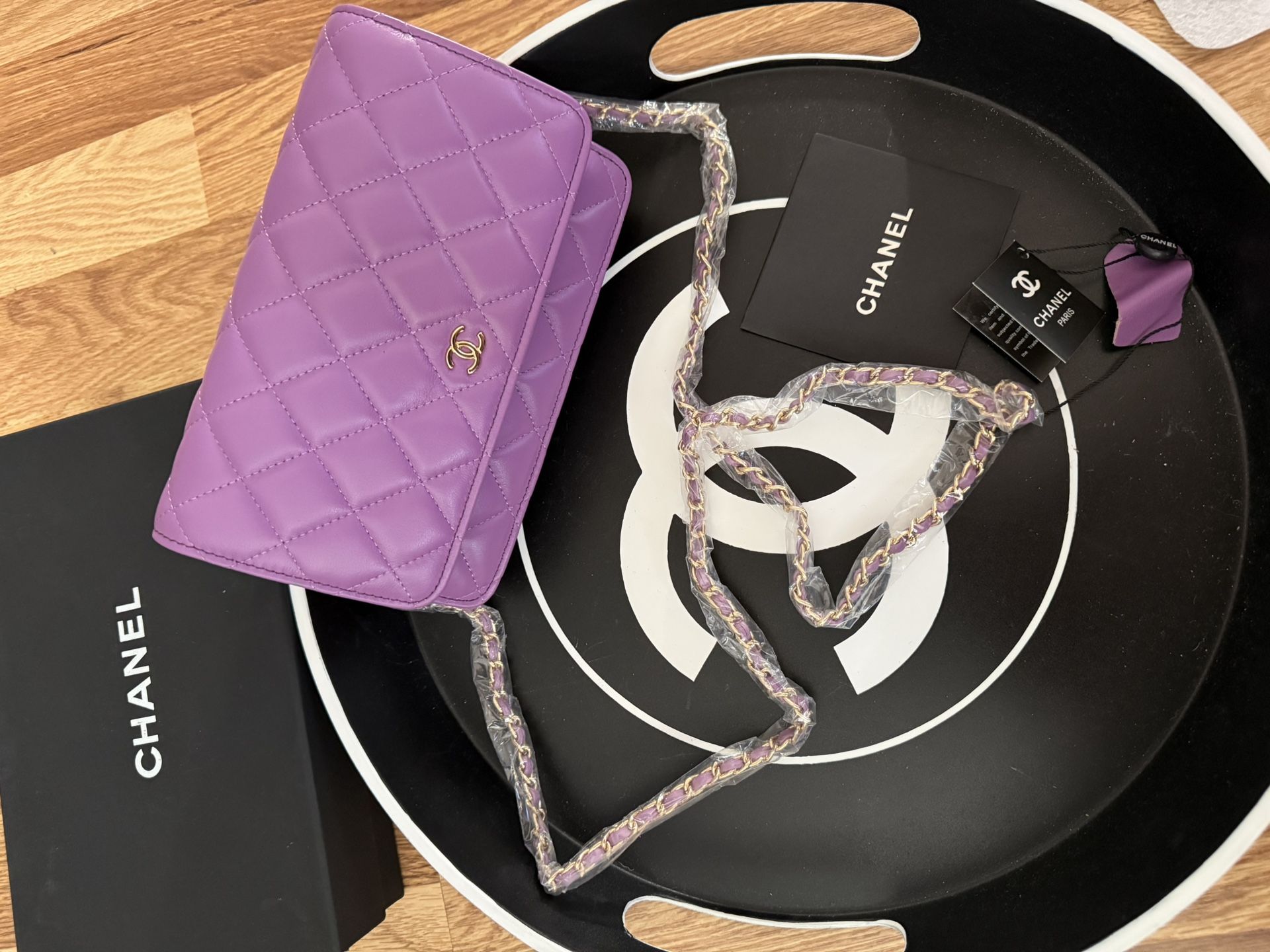 Chanel Lambskin WOC Purple NIB