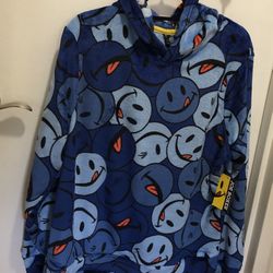 JOE BOXER Flannel Plush Fleece Unixes Hoodie Sz Medium