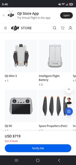 New DJI mini 3 fly more bundle