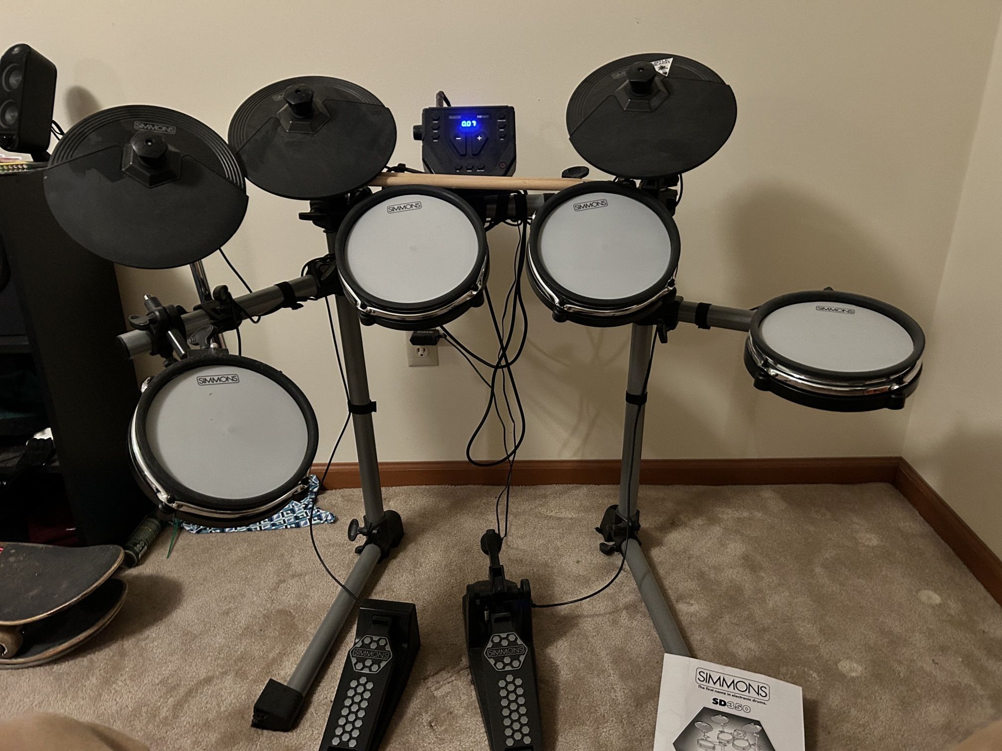 Simmons SD350 Electronic Drum Kit with Mesh Pads