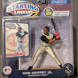 Ken Griffey Jr Starting Lineup 2 Figurine And Trading Card!!