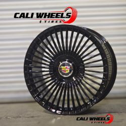 22" 6x139 Wheels With Floating Caps For Escalade 