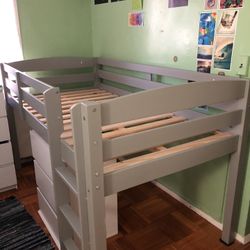 Tribeca low loft bed twin