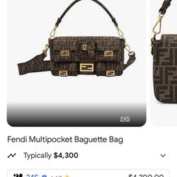 Fendi Multipacks Baguette Bag *AUTHENTIC*