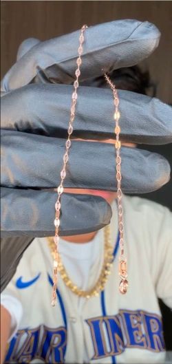 x5  10k Rose gold Anklet/bracelet