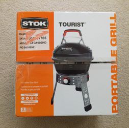  104 sq. in. Single Burner Portable Propane Gas Grill 