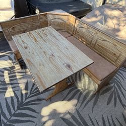 Kitchen nook Bench And Table 