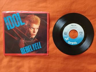 Billy Idol- Rebel Yell 1983 Original 45rpm Picture Sleeve VG+