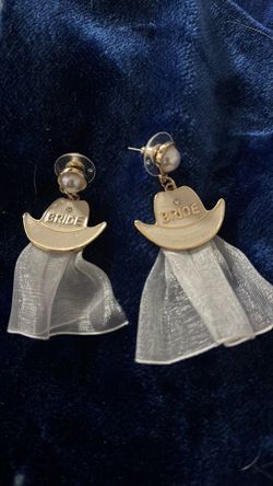 Bride cowgirl earrings