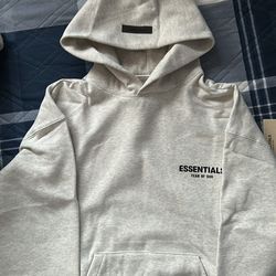 Medium Light Oatmeal Essentials Hoodie