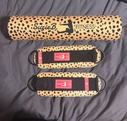 Cheetah Barbell Pad + Ankle Straps gym set