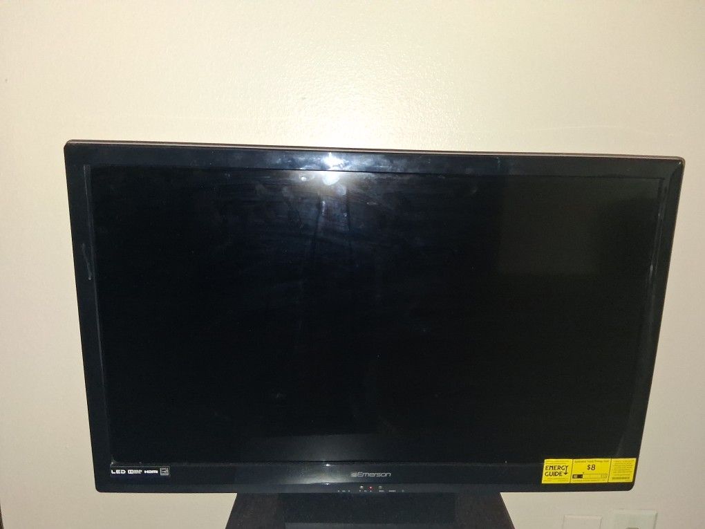 Black Emerson Flat Screen TV without the remote controller