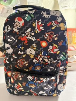 Bioworld Super Mario Comic Print Backpack Lunchbox 