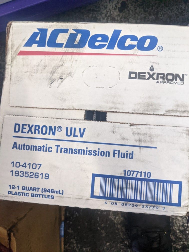 12 Quarts GM ACDelco Automatic Transmisison Fluid Dexron ULV 1(contact info removed) 10-4107