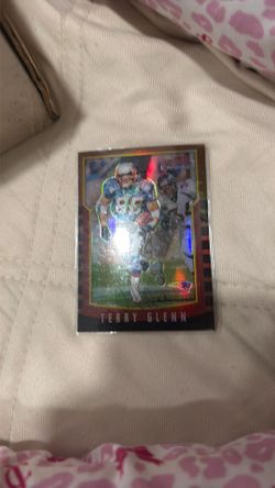 Terry Glenn autographed trading card