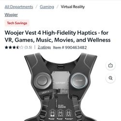 Woojer Vest 4 High-Fidelity Haptics - for VR, Games, Music, Movies, and Wellness