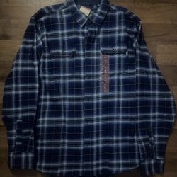 Woolrich XXL Blue Ombré plaid shirt