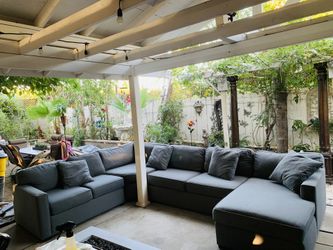 4 Piece Sectional Grey Couches