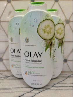 Olay Fresh Radiance Body Wash is for visibly improved, smooth skin. New/unopened. Gift-giving condition.