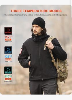 2x Mens Dewbu heated jackets
