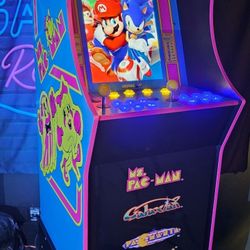 Retro Ms Pac Man Arcade1up Cabinet With Over 15,000 Video Games 