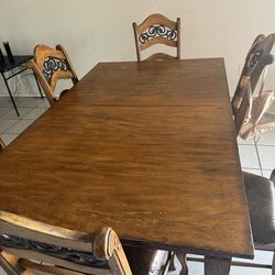 6 chair dining table