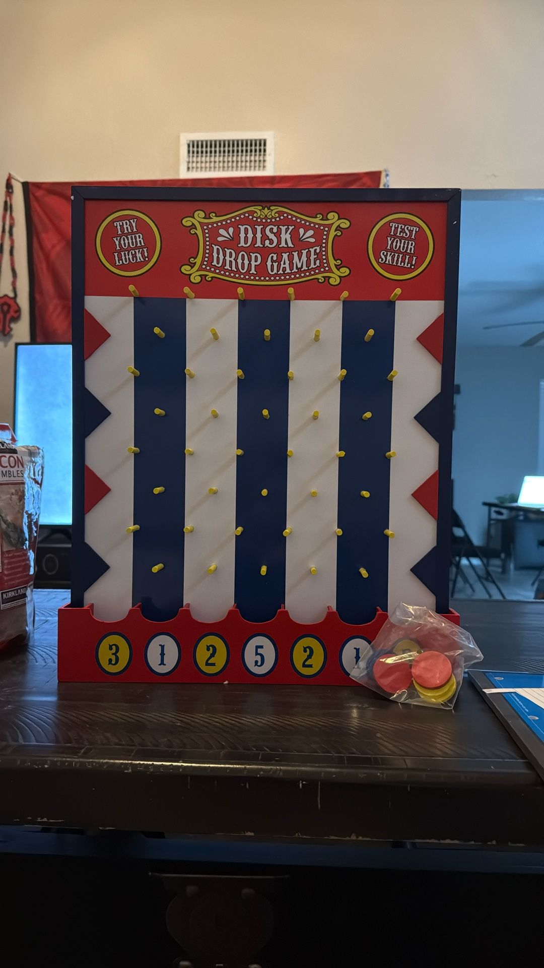 NEW Wooden Toss Board Game