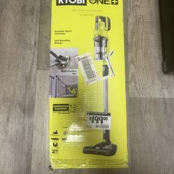 RYOBI VACUUM WITH 4Ah BATTERY AND CHARGER