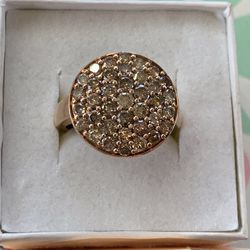 10k Rose Gold Diamond Ring