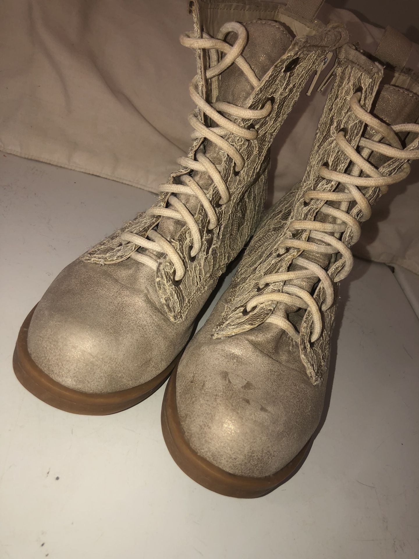 Lace Combat Boots 