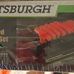 10pc T-handle Hex Key Set By Pittsburgh