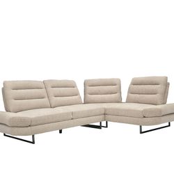 Livenza Beige Fabric  Sofa Sectional – Like New! 
