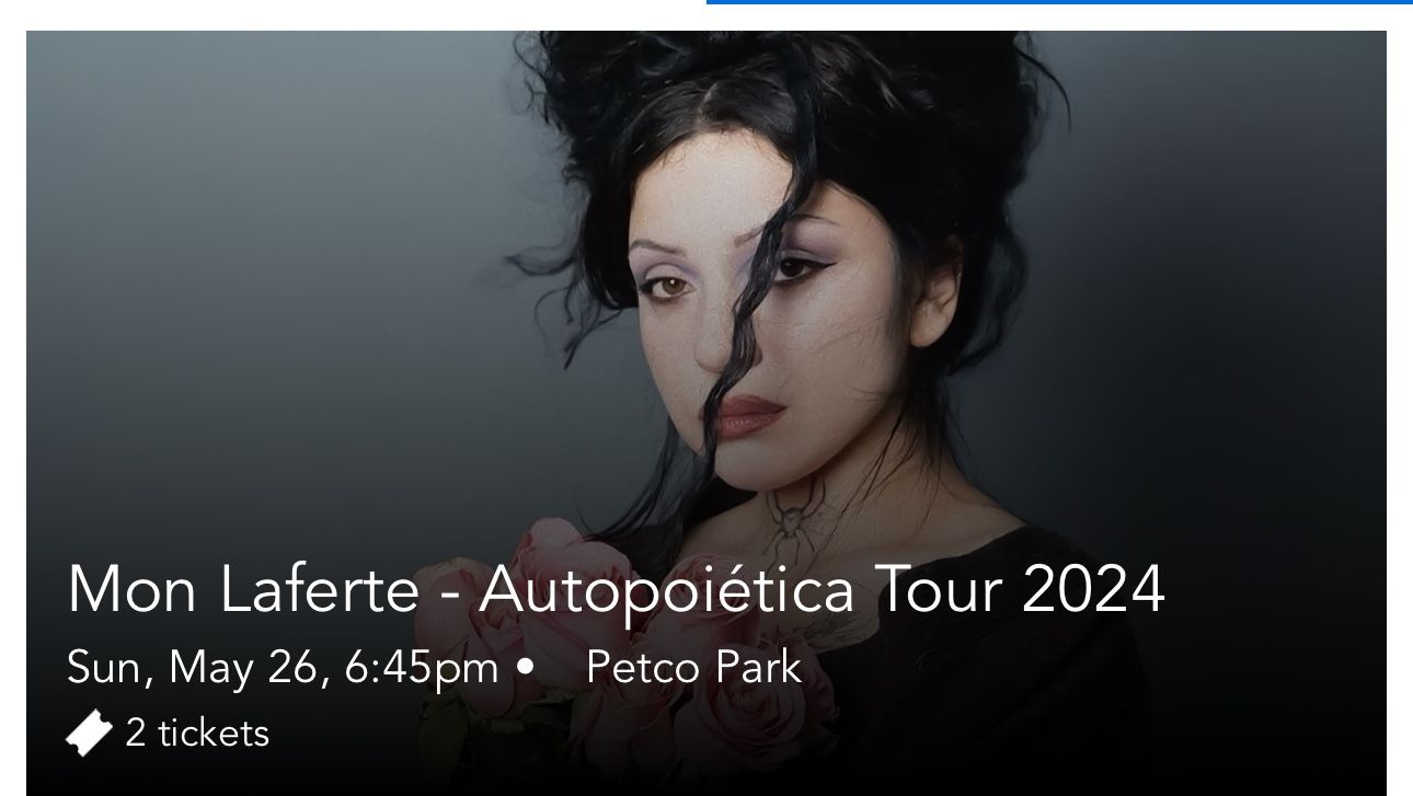 Mon Laferte Concert tickets SD
