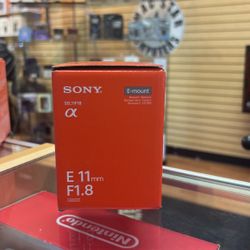 Sony E11mm F1.8