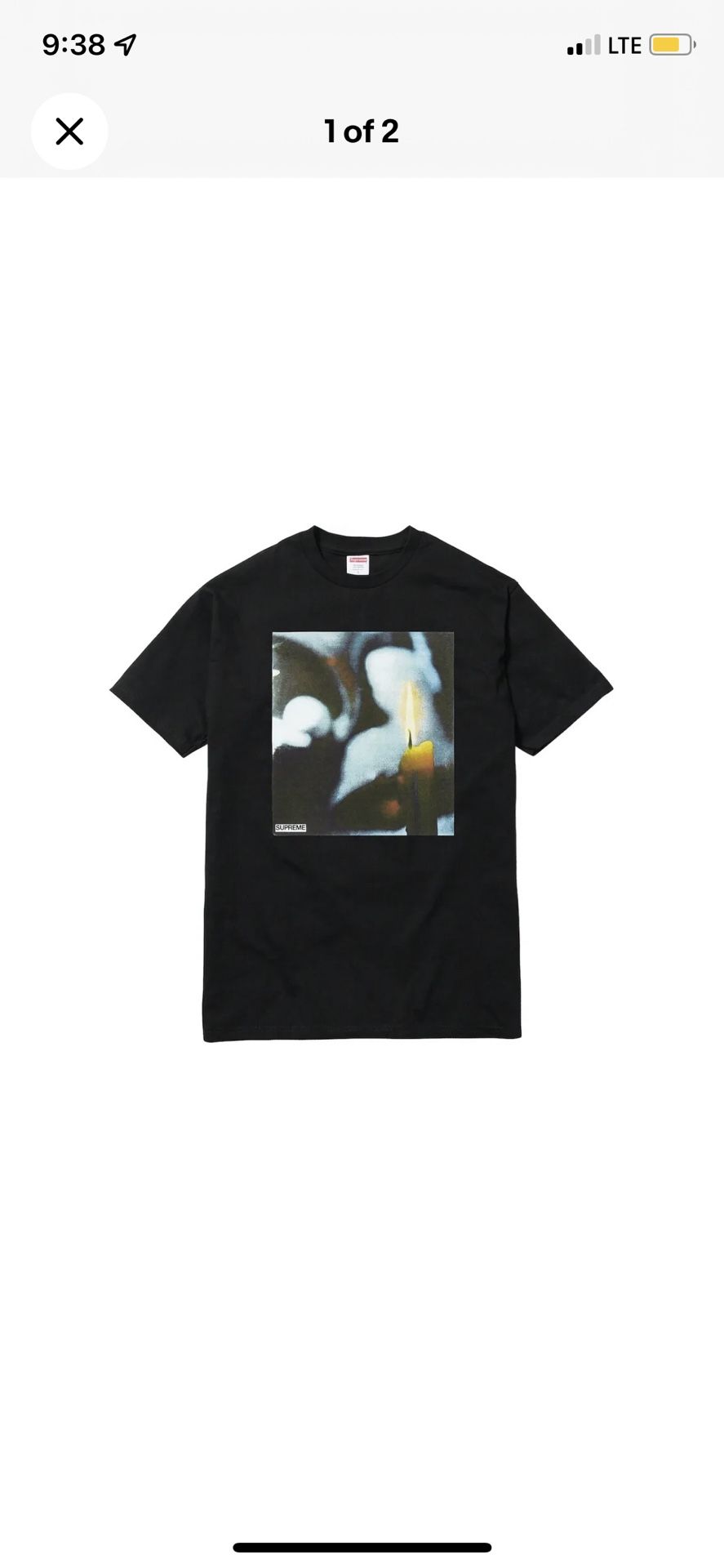 Supreme Black Candle Size L