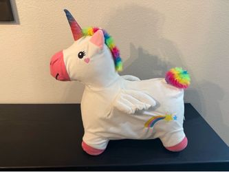 Plush Unicorn Ride-On Toy for Kids – Soft, Cute & Sturdy