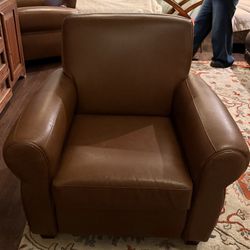 Brown Leather Chairs (Matching 2)