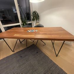 CB2 Dylan Medium Acacia Dining Table