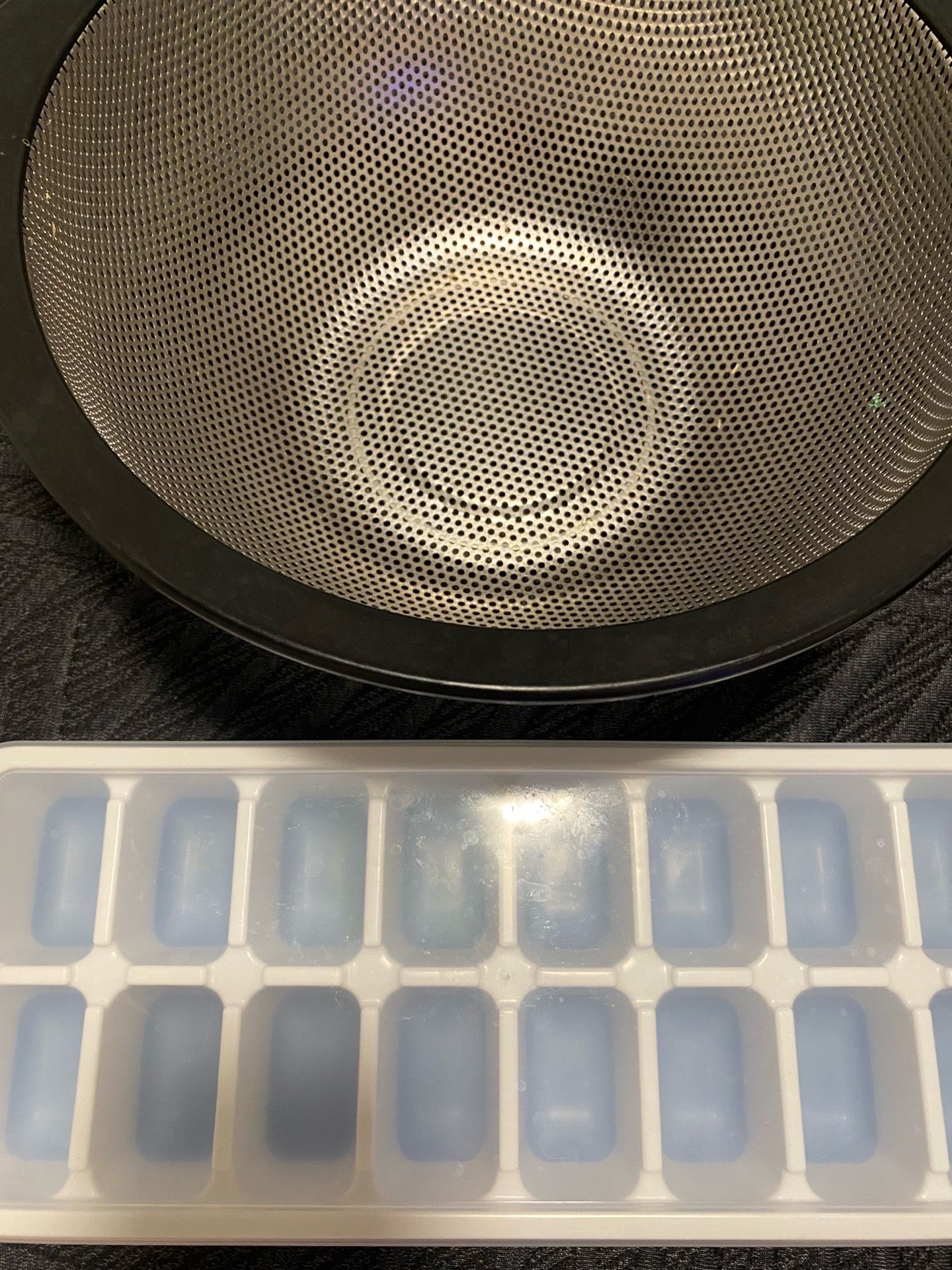 Ice tray and strainer