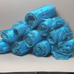 Turquoise Blue Organza Chair Sash 7” X  100”