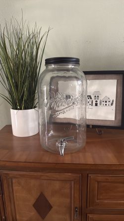Mason Craft & More Large Glass Beverage Dispenser – Like New
