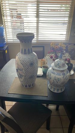 Large decorative vase set