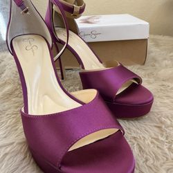 Jessica Simpson Berry Satin Heels Size 10