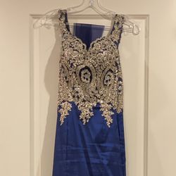 Royal Blue Evening Dress 