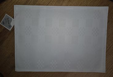 Set of 12 NEW White Cloth Placemats 13" x 18" Restaurant Quality